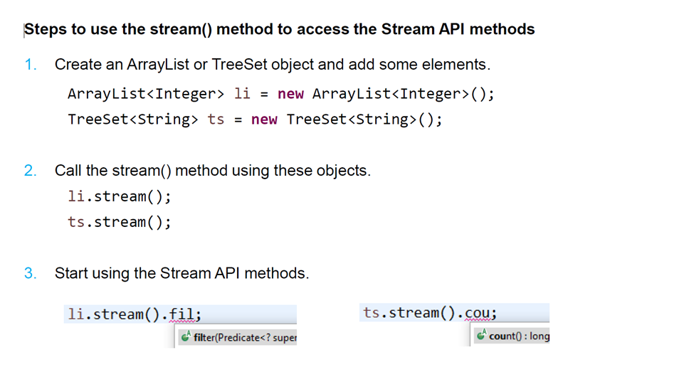 Key Stream API Methods